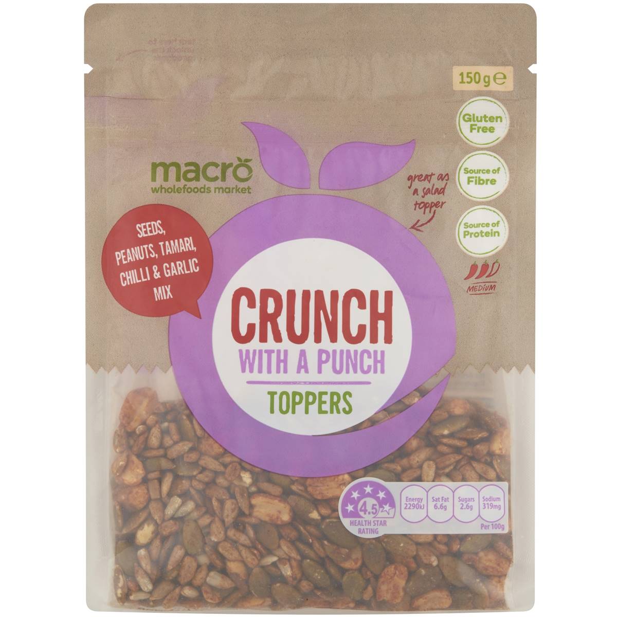 Macro Crunch With A Punch Toppers 150g | Woolworths