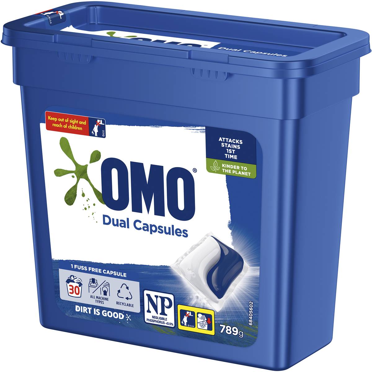 Omo Dual Capsules 30 Pack Woolworths