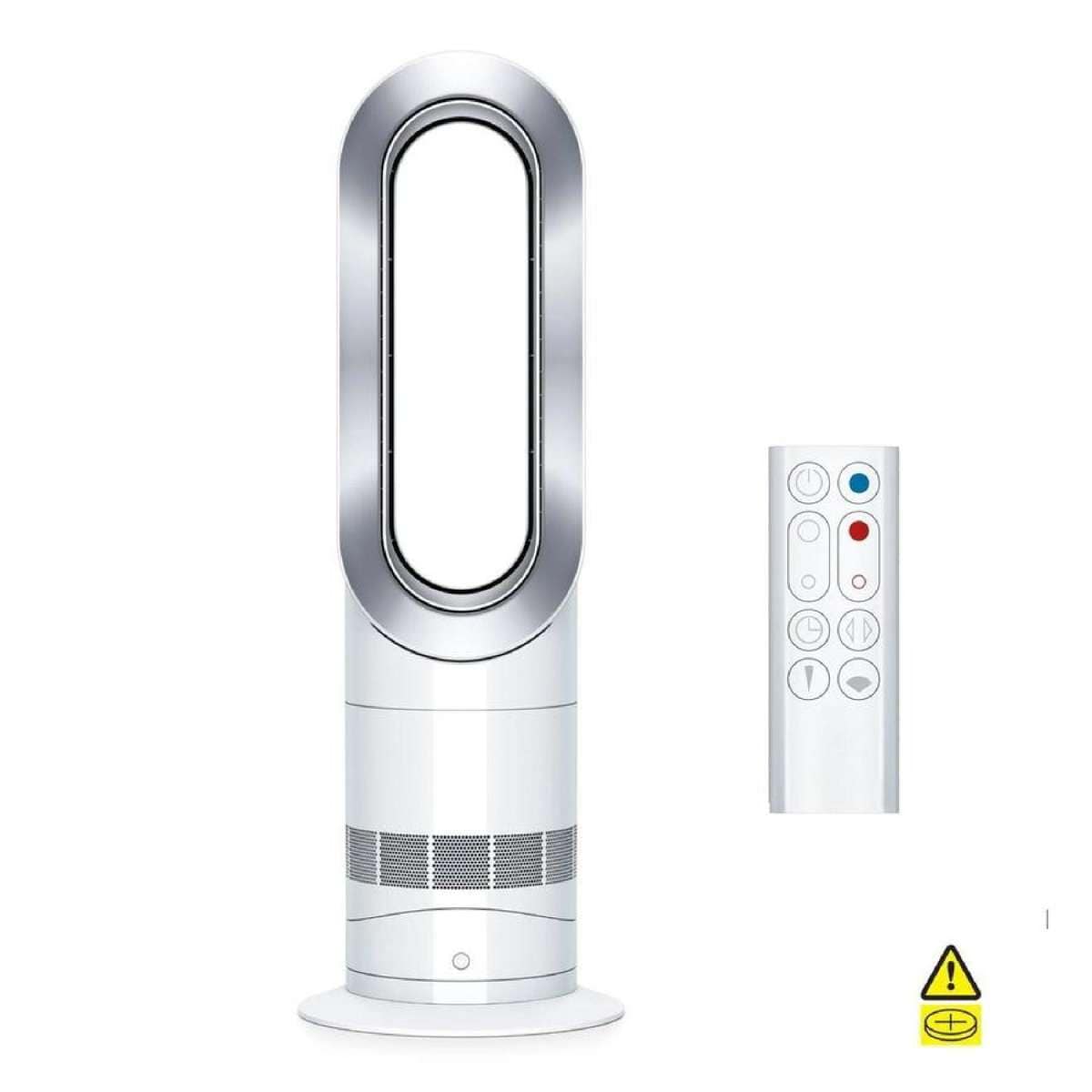 Dyson AM09 Hot+Cool Fan Heater 464812-01 - White/Silver Black