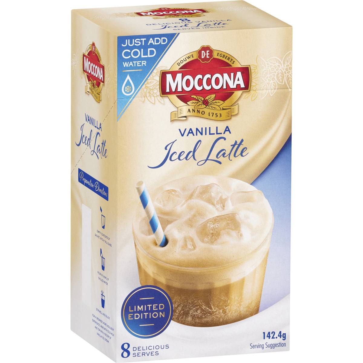 Moccona Vanilla Iced Latte 8 Pack Woolworths