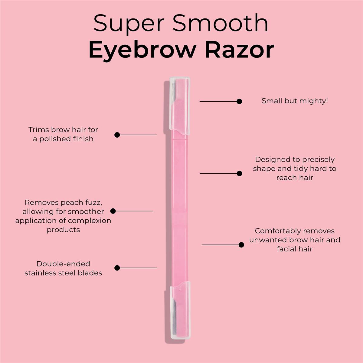Mcobeauty Double Ended Eyebrow Razor Each Woolworths