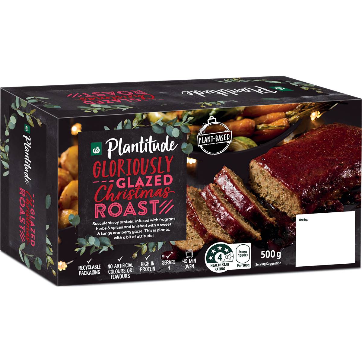 Woolworths Plantitude Plant Based Christmas Roast Cranberry