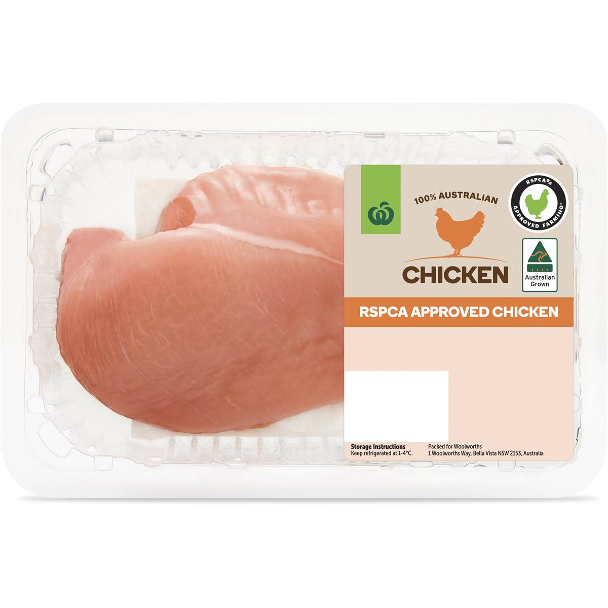 Woolworths Rspca Approved Chicken Single Breast Fillet 300g Woolworths