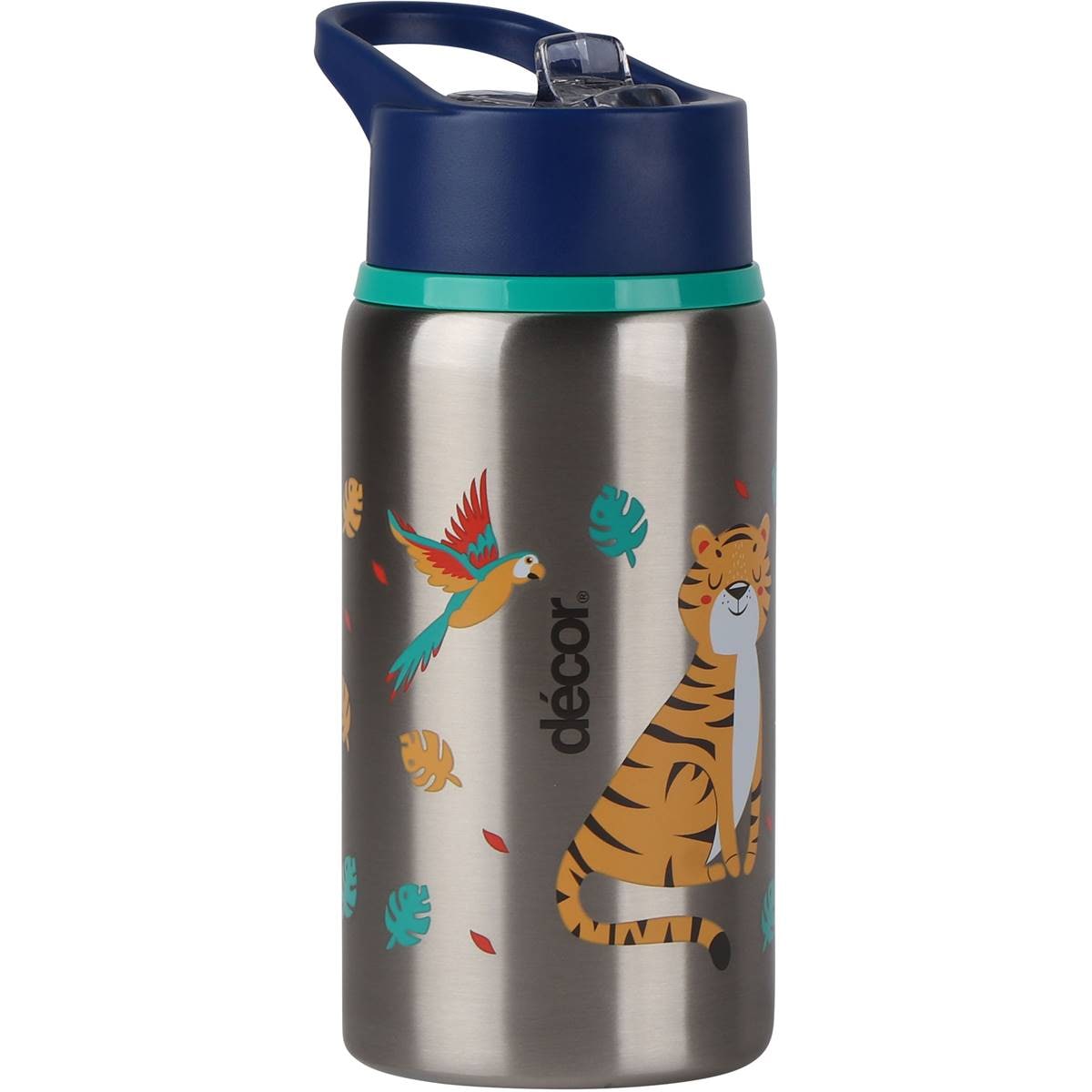 Decor Junior Sip Stainless Steel Straw Bottle Assorted Each Woolworths