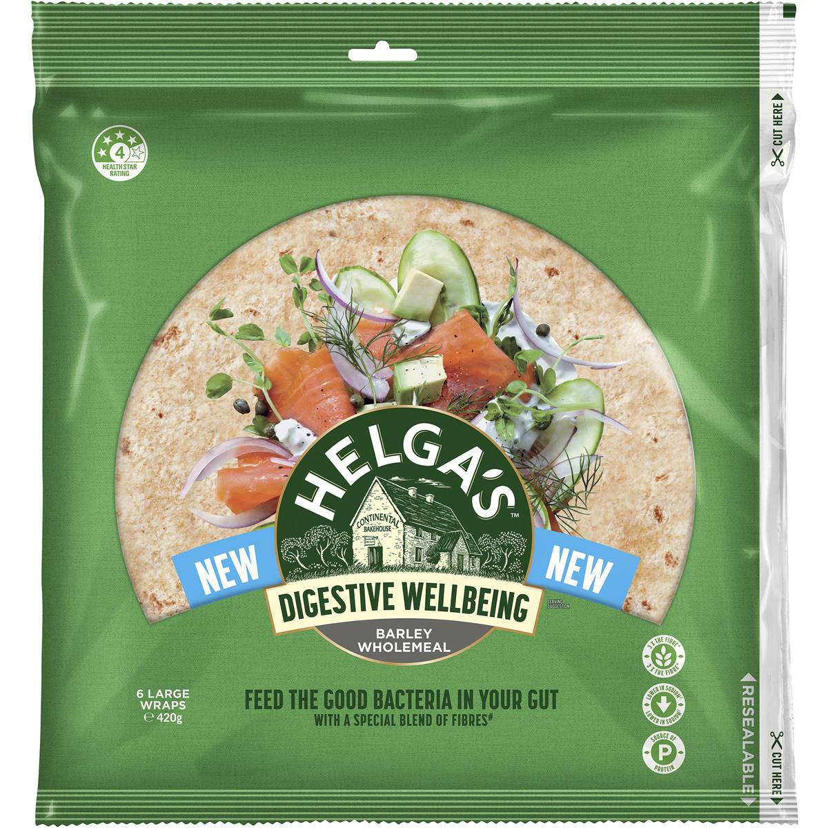 Helga's Digestive Wellbeing Barley Wholemeal
