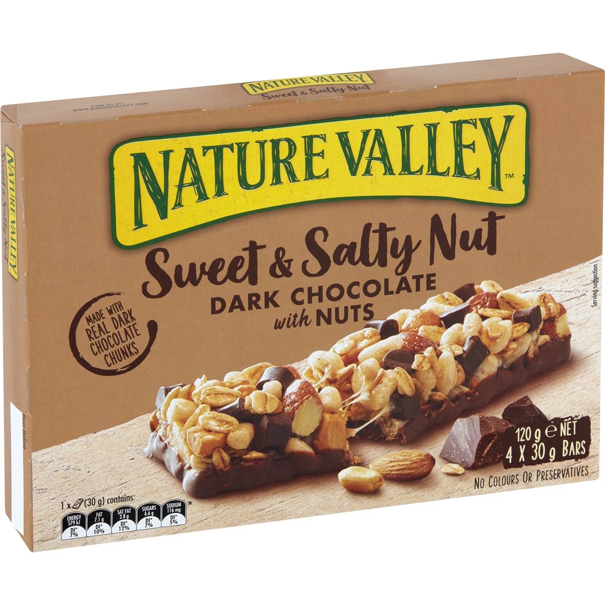 Nature Valley Sweet & Salty Nut Dark Chocolate Bars 4 Pack | Woolworths