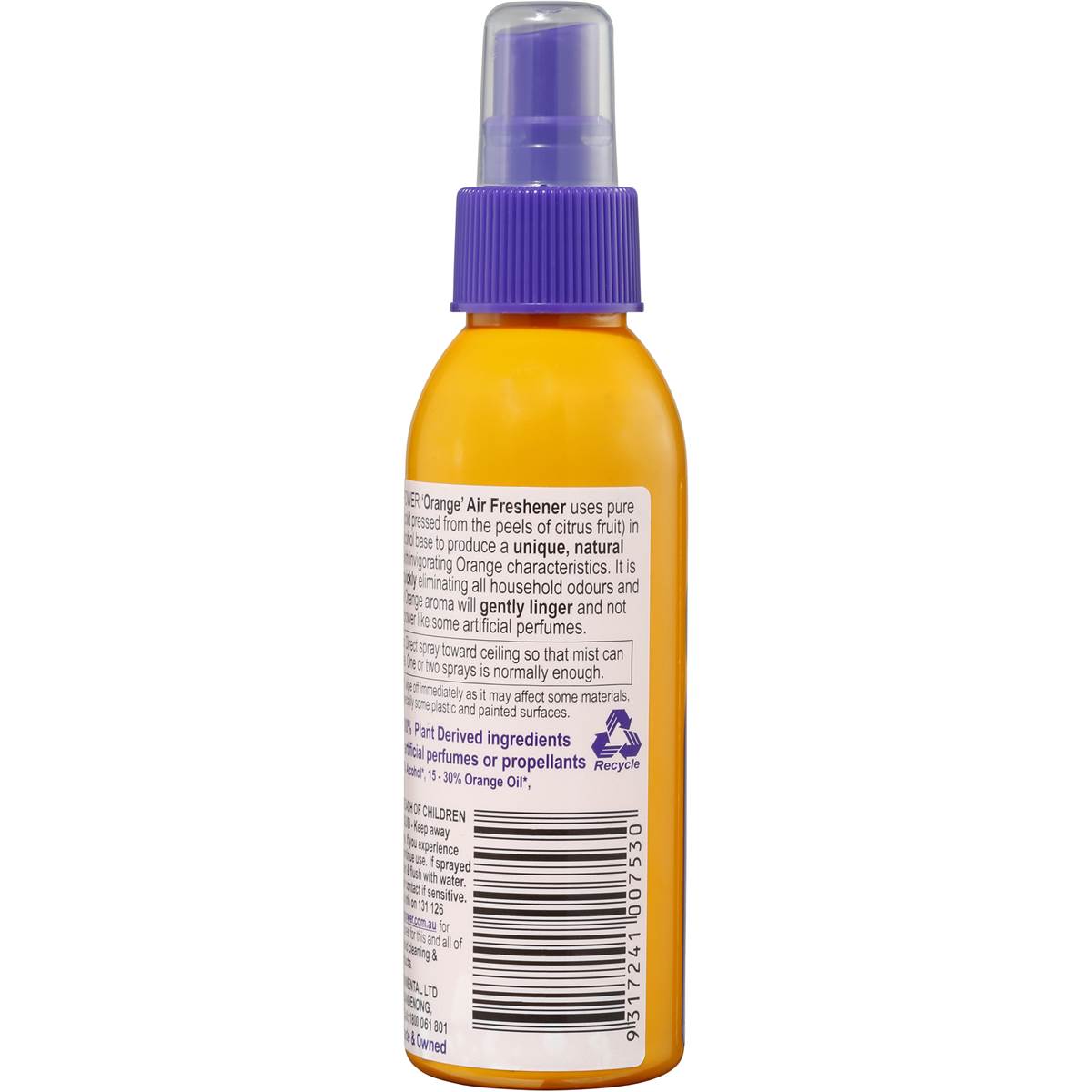 Orange Power Manual Spray Air Freshener Orange Oil 125ml Woolworths