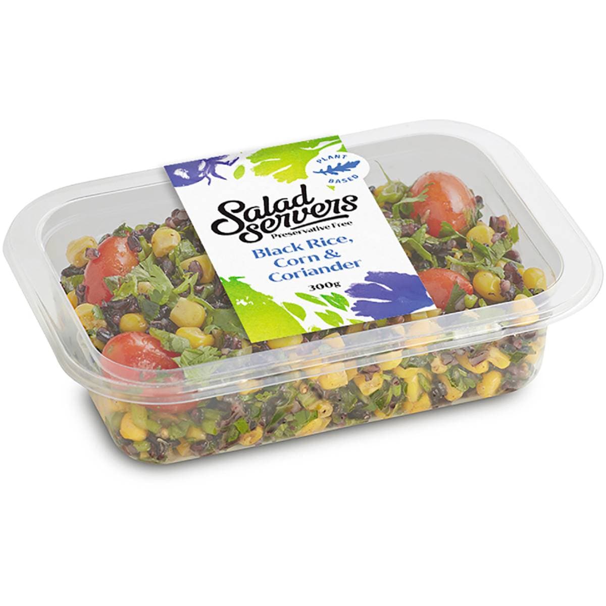 The Salad Servers Black Rice, Corn & Coriander 300g Woolworths