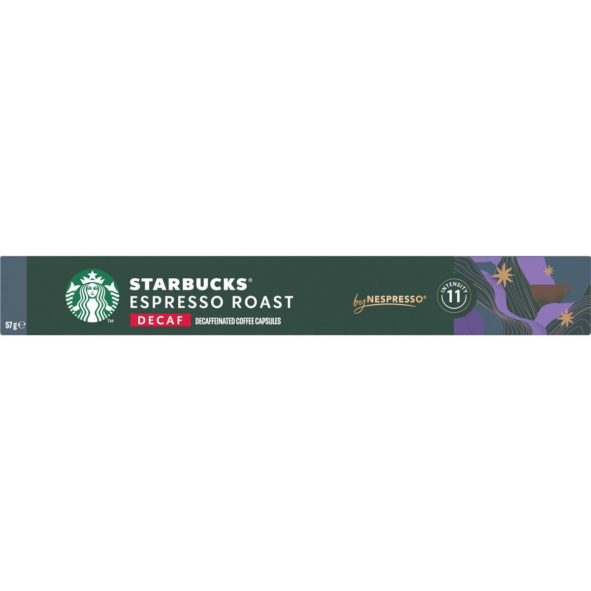 Starbucks By Nespresso Decaf Espresso Roast Coffee Pods Capsules 10 ...