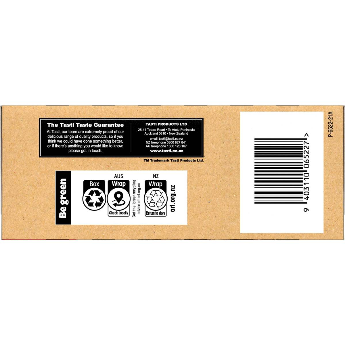 Tasti Nut Bar Peanut Butter 420g Woolworths