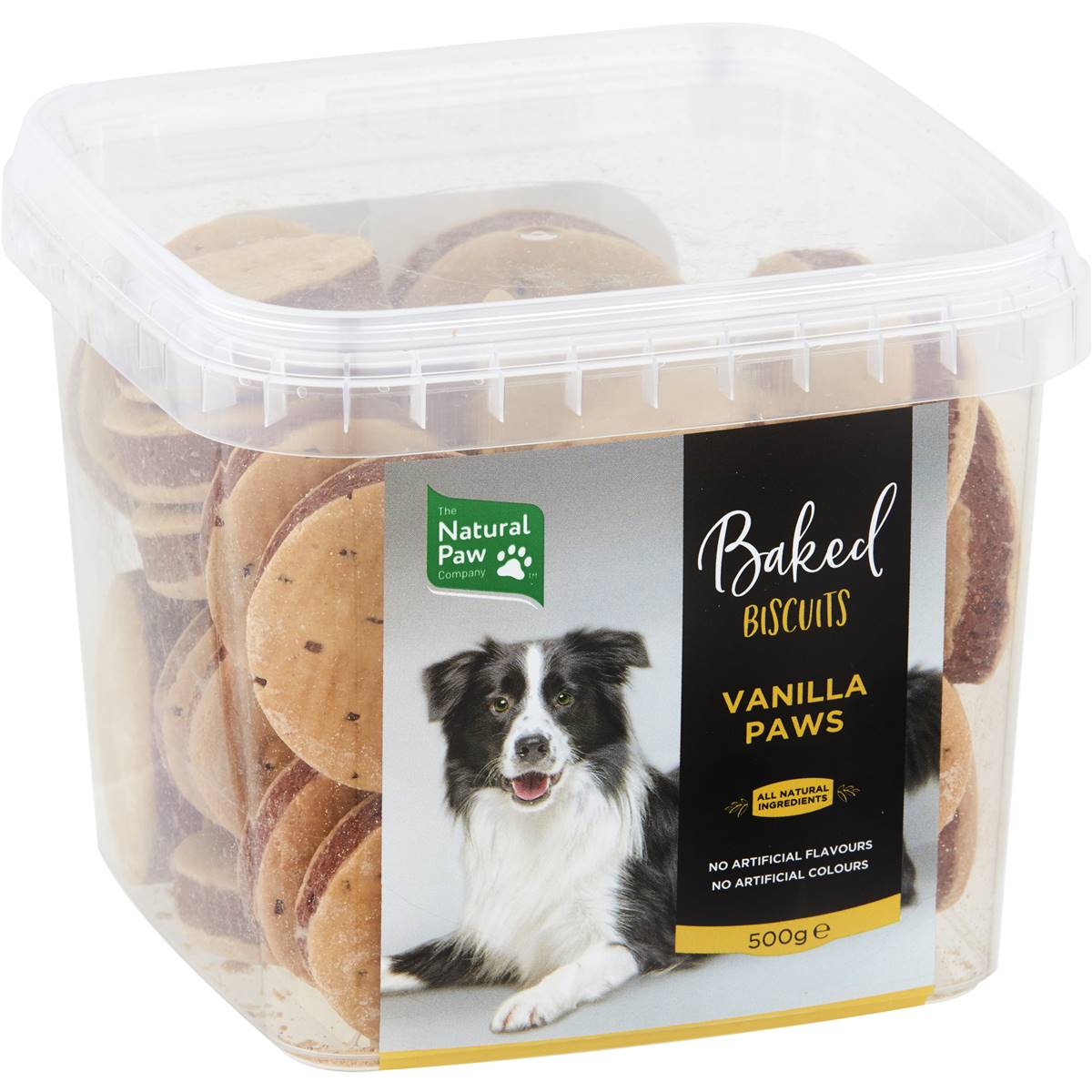 The Natural Paw Company Baked Dog Biscuits Vanilla Paws 500g Woolworths