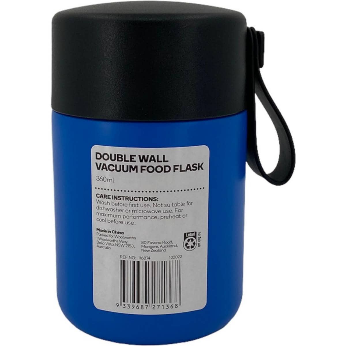 Woolworths Stainless Steel Vacuum Food Flask Assorted Each Woolworths