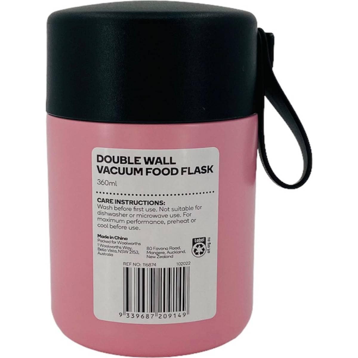Woolworths Stainless Steel Vacuum Food Flask Assorted Each Woolworths