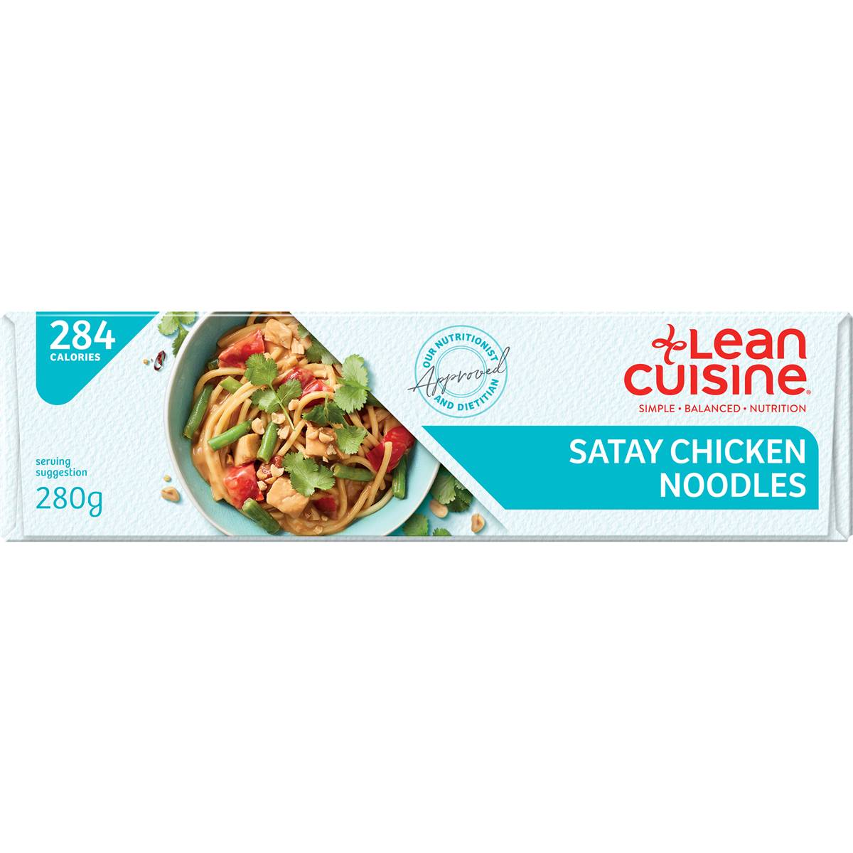 Lean Cuisine Satay Chicken Noodles Frozen Meal 280g Woolworths