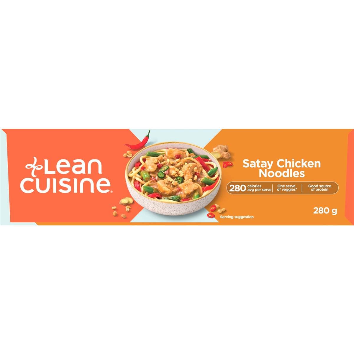 Lean Cuisine Satay Chicken Noodles Frozen Meal 280g Woolworths