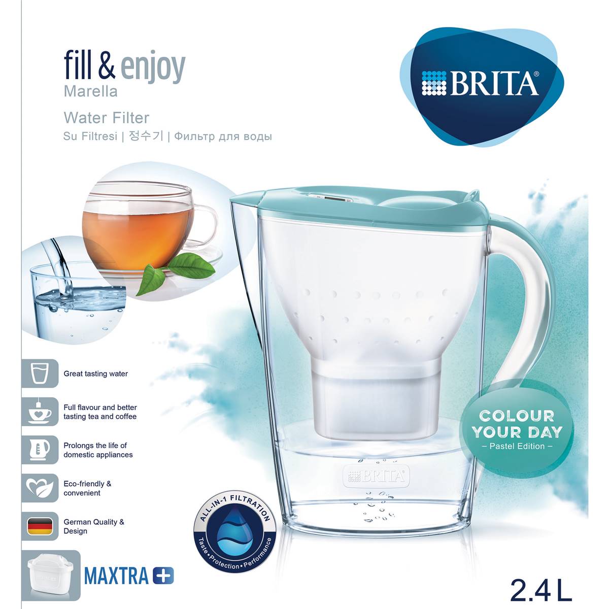 Brita Marella Water Filter Jug Colour 2.4l Woolworths