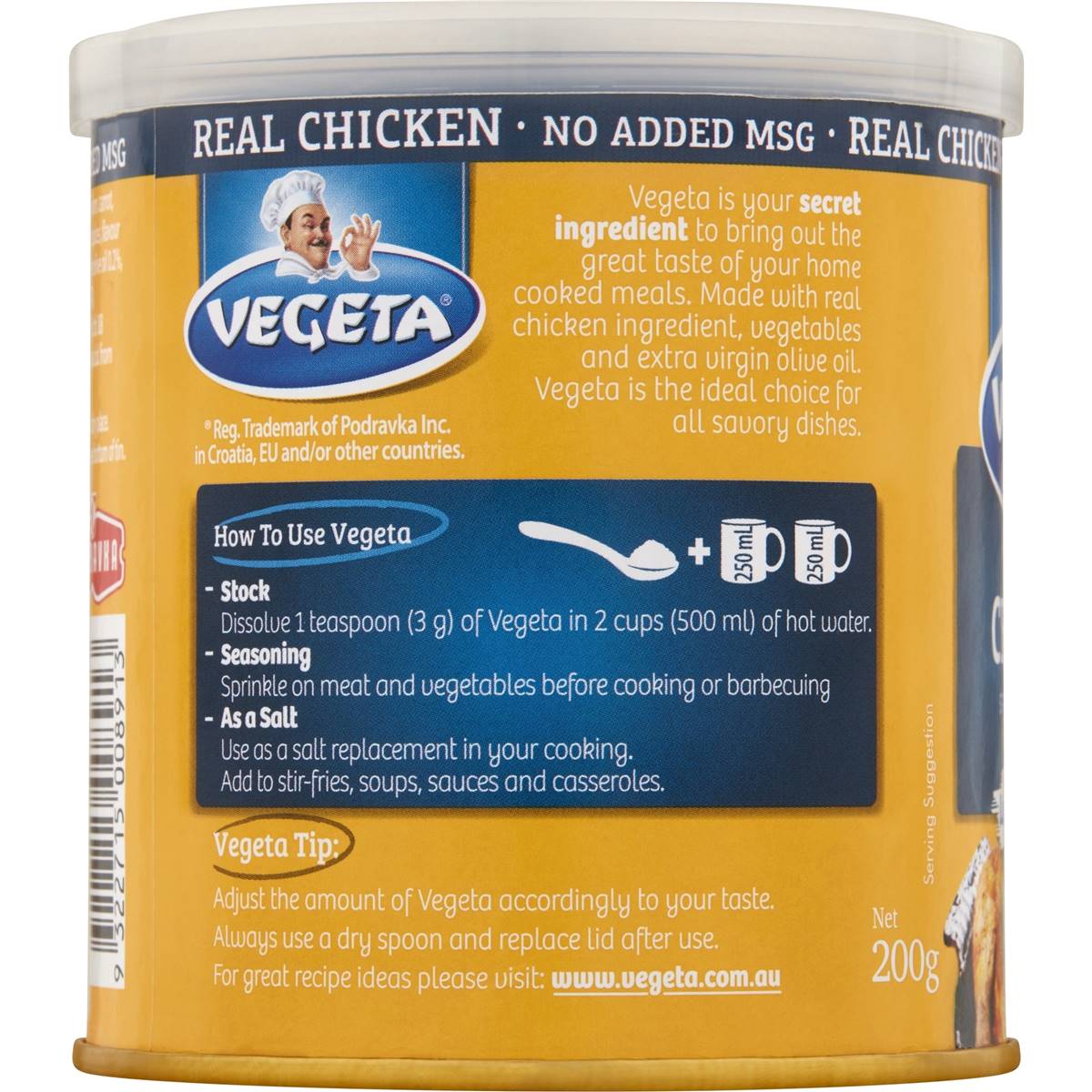 Vegeta Chicken Stock Powder 200g Woolworths