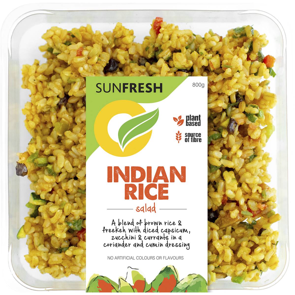 Sunfresh Indian Rice Salad 800g Woolworths