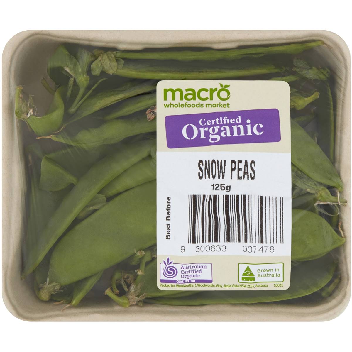 Macro Organic Snow Peas 125g Pack Woolworths macro-organic-snow-peas-125g-pack-woolworths