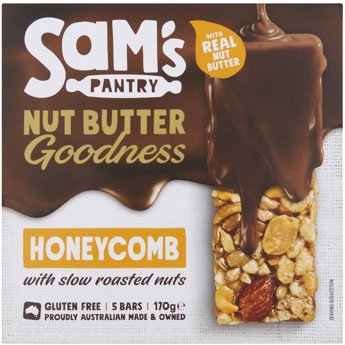 Sam's Pantry Indulgent Nut Butter Bar 5 Pack Woolworths