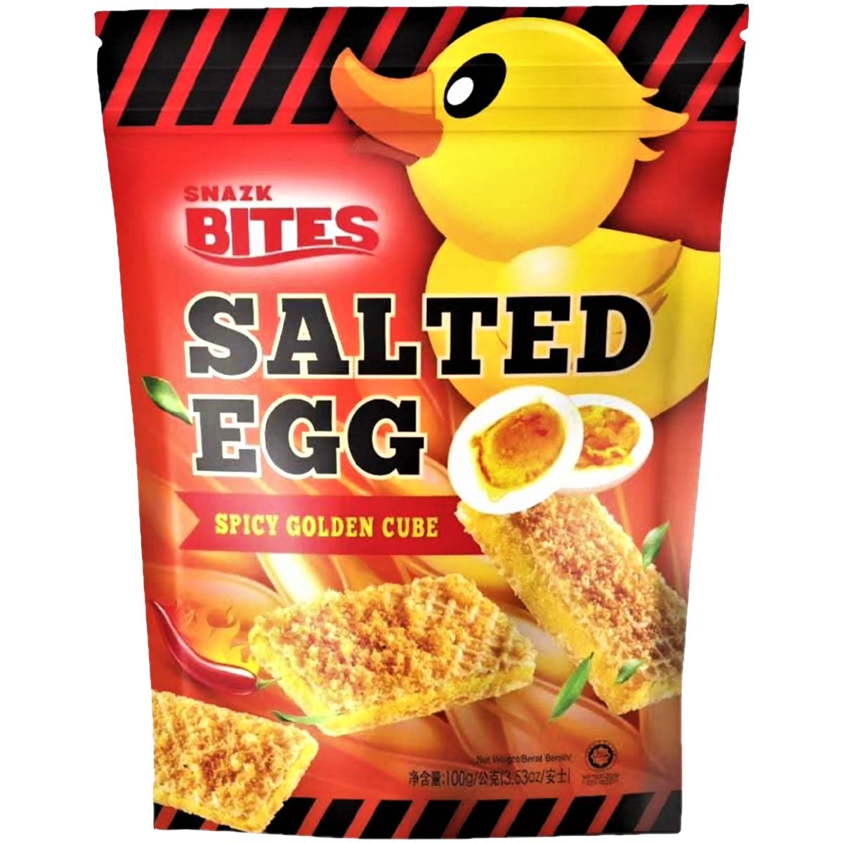 Snazk Bites Salted Egg Spicy Golden Cube 100g Woolworths