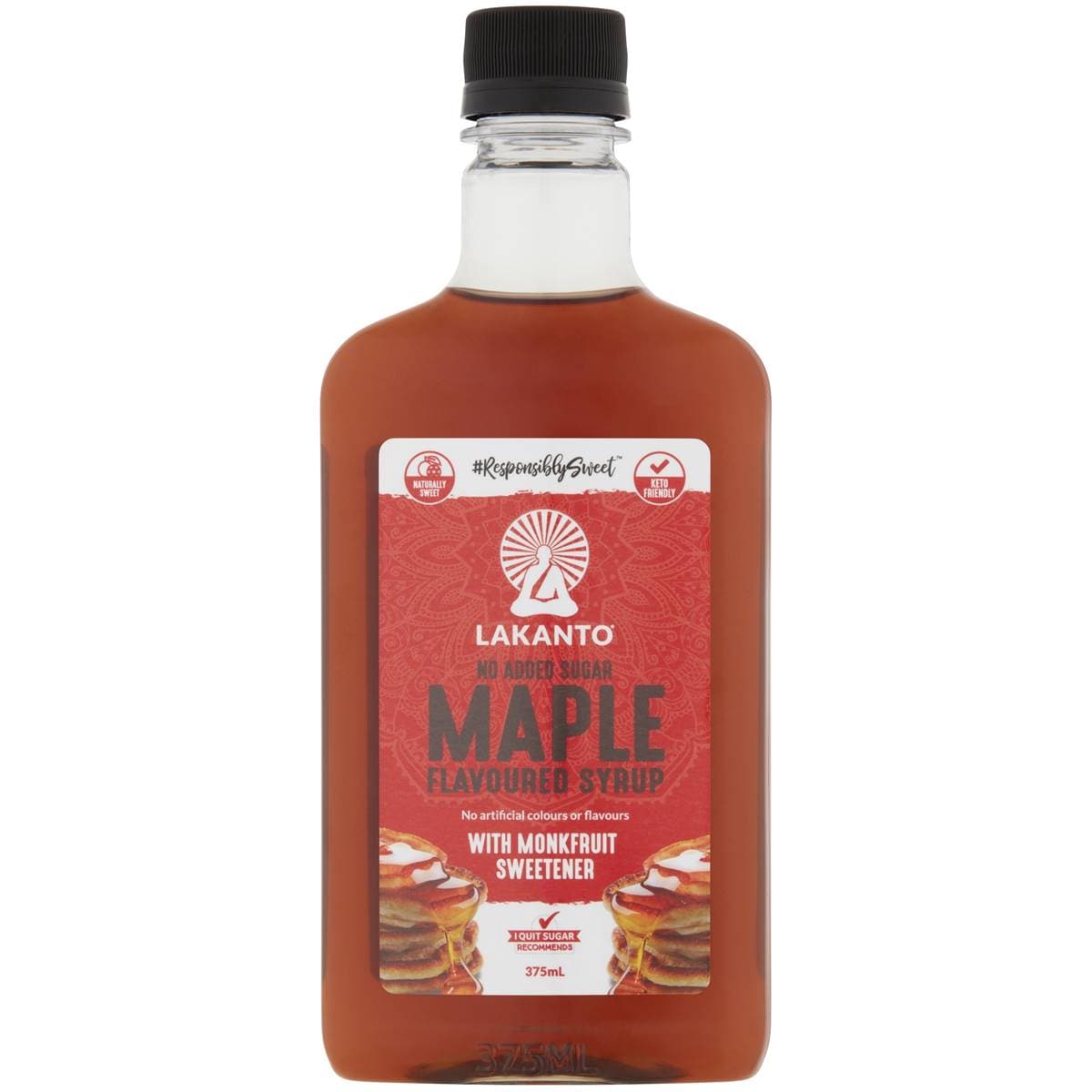 Lakanto Maple Flavoured Syrup 375ml Woolworths