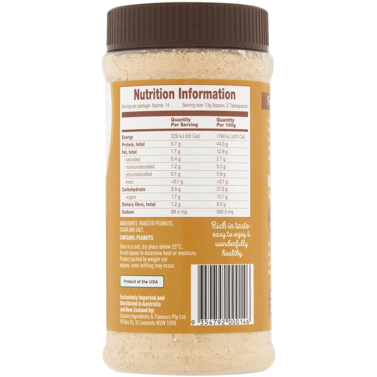 Pb2 Powdered Peanut Butter 184g Woolworths