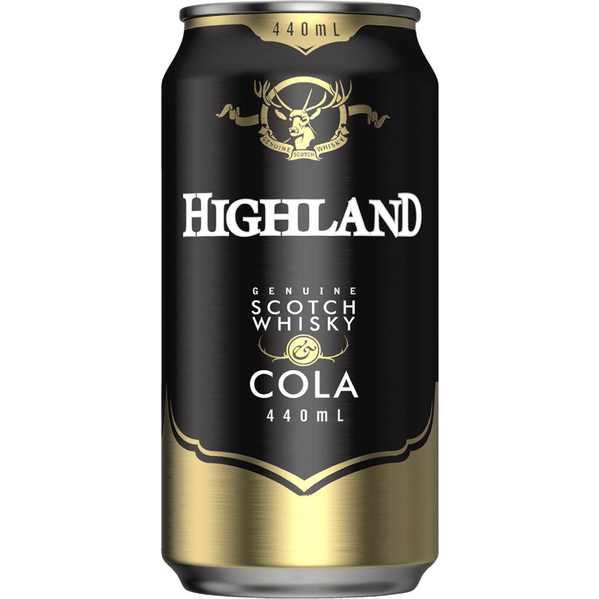 Highland Scotch Whisky & Cola Can 440ml Woolworths