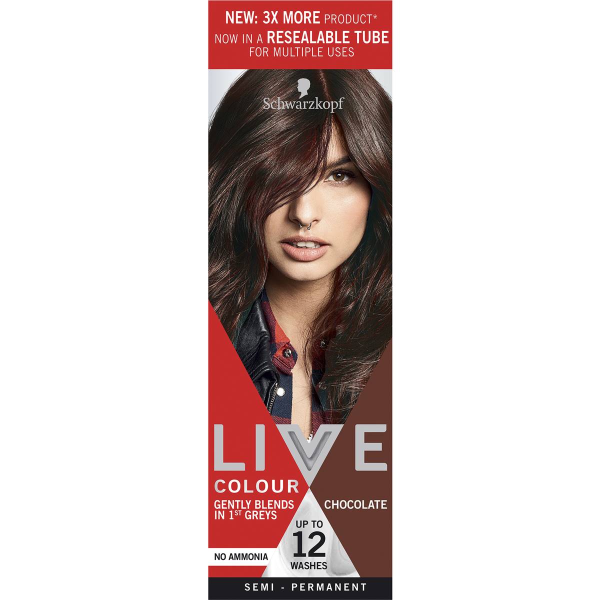 Schwarzkopf Live Colour Chocolate Semi Permanent Each Woolworths