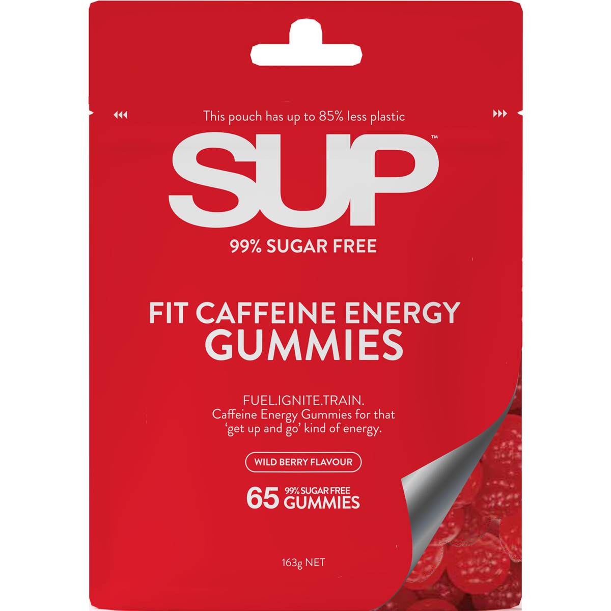 Sup Fit Caffeine Energy Gummies Wild Berry Flavour