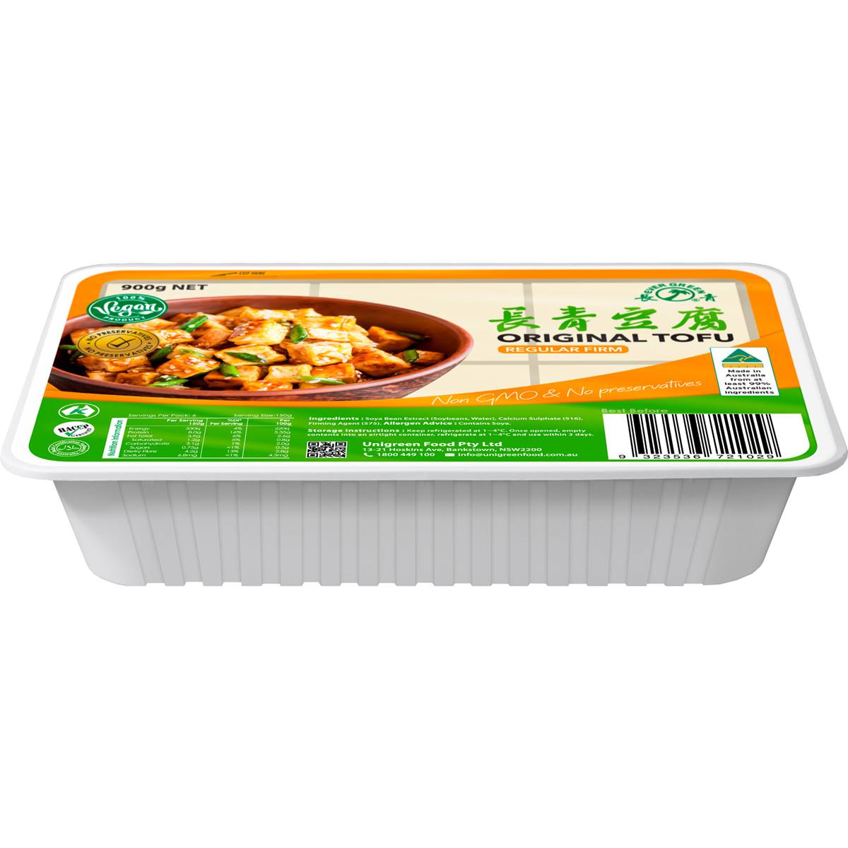 Evergreen Original Tofu Regular Firm 900g Woolworths