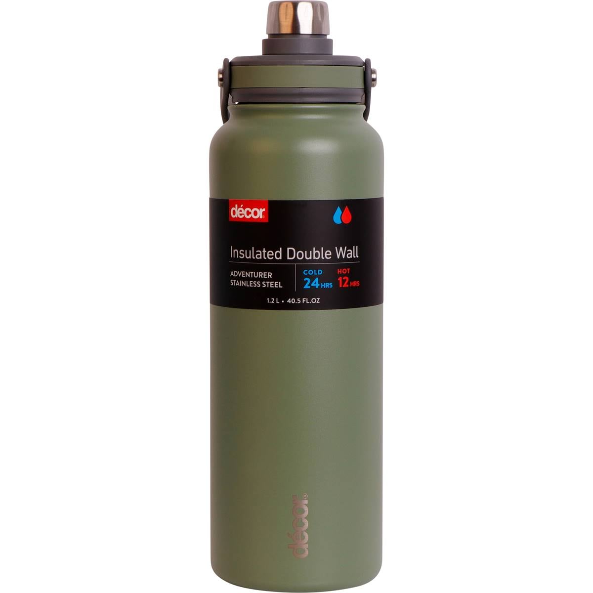 Decor Insulated Double Wall Adventurer Bottle Assorted 1.2l Woolworths