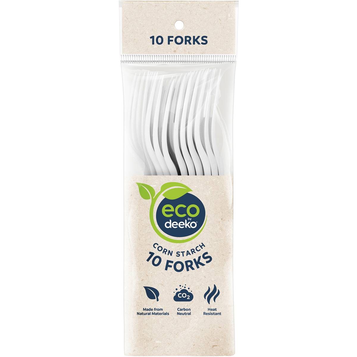 Deeko Corn Starch Forks 10 Pack Woolworths