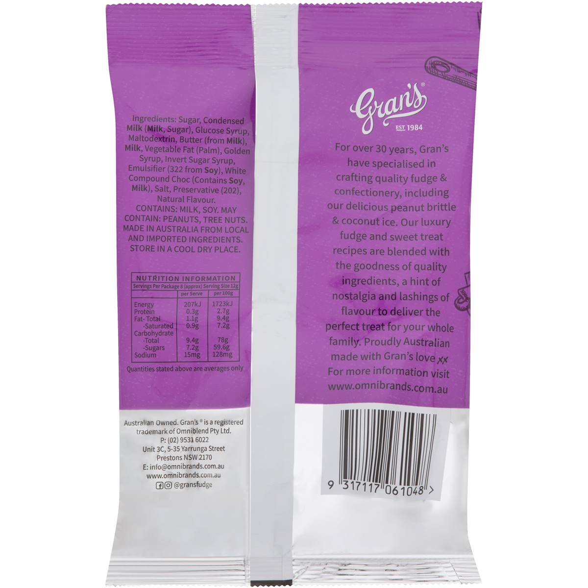 Gran's English Toffee Fudge Bites 100g Woolworths