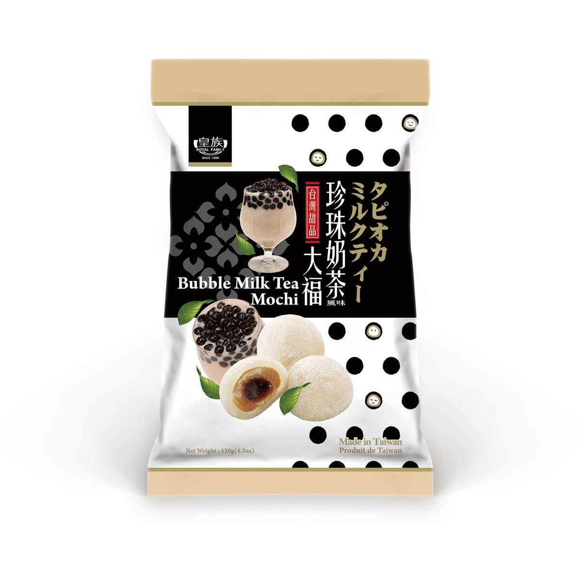 Royal Family Bubble Tea Milk Mochi 120g Woolworths