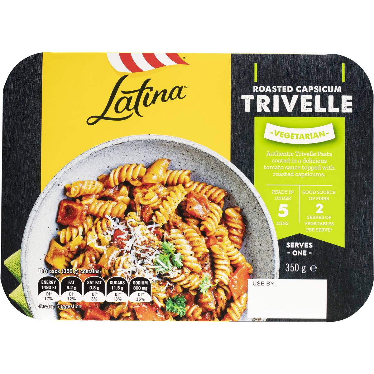 Latina Fresh Vegetable Trivelle Pasta Chilled Meal 350g Woolworths