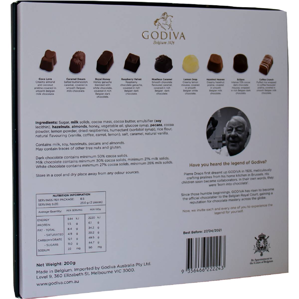 Godiva The Holiday Selection Chocolates 200g Woolworths