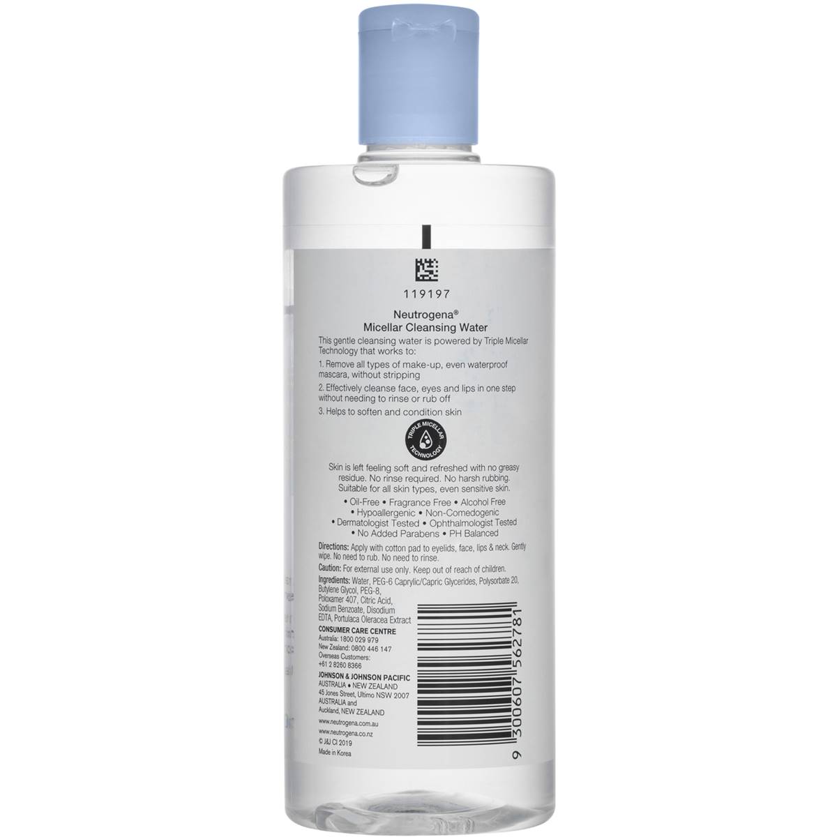 Neutrogena Micellar Cleansing Water 400ml 