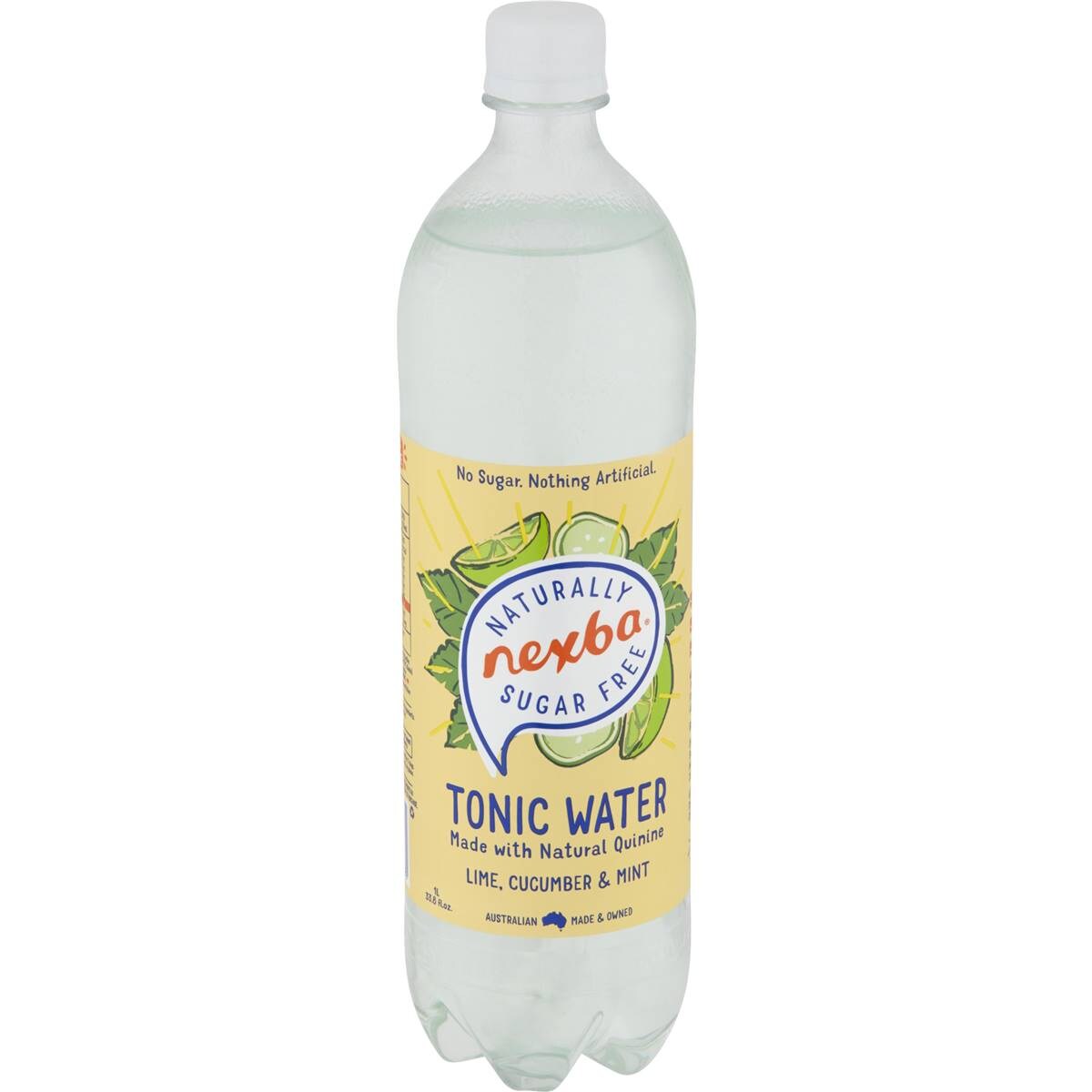 Nexba Lime, Cucumber & Mint Sugar Free Tonic Water 1l Woolworths