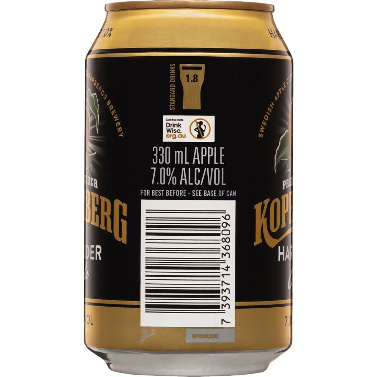 Kopparberg Hard Apple Cider Can 330ml Woolworths