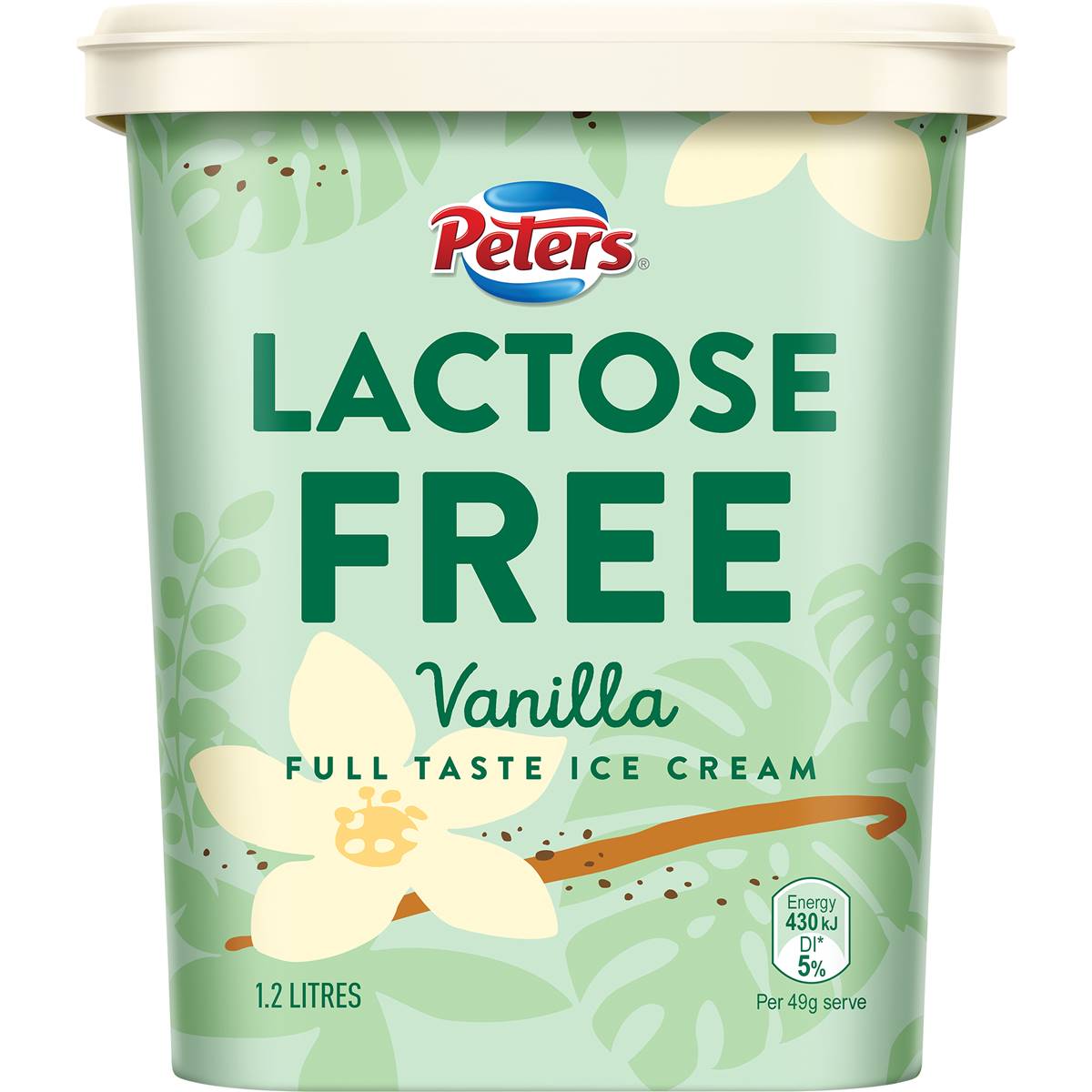 Peters Lactose Free Vanilla Tub 1 2l Woolworths Peters Lactose Free Vanilla Tub 1 2l Woolworths