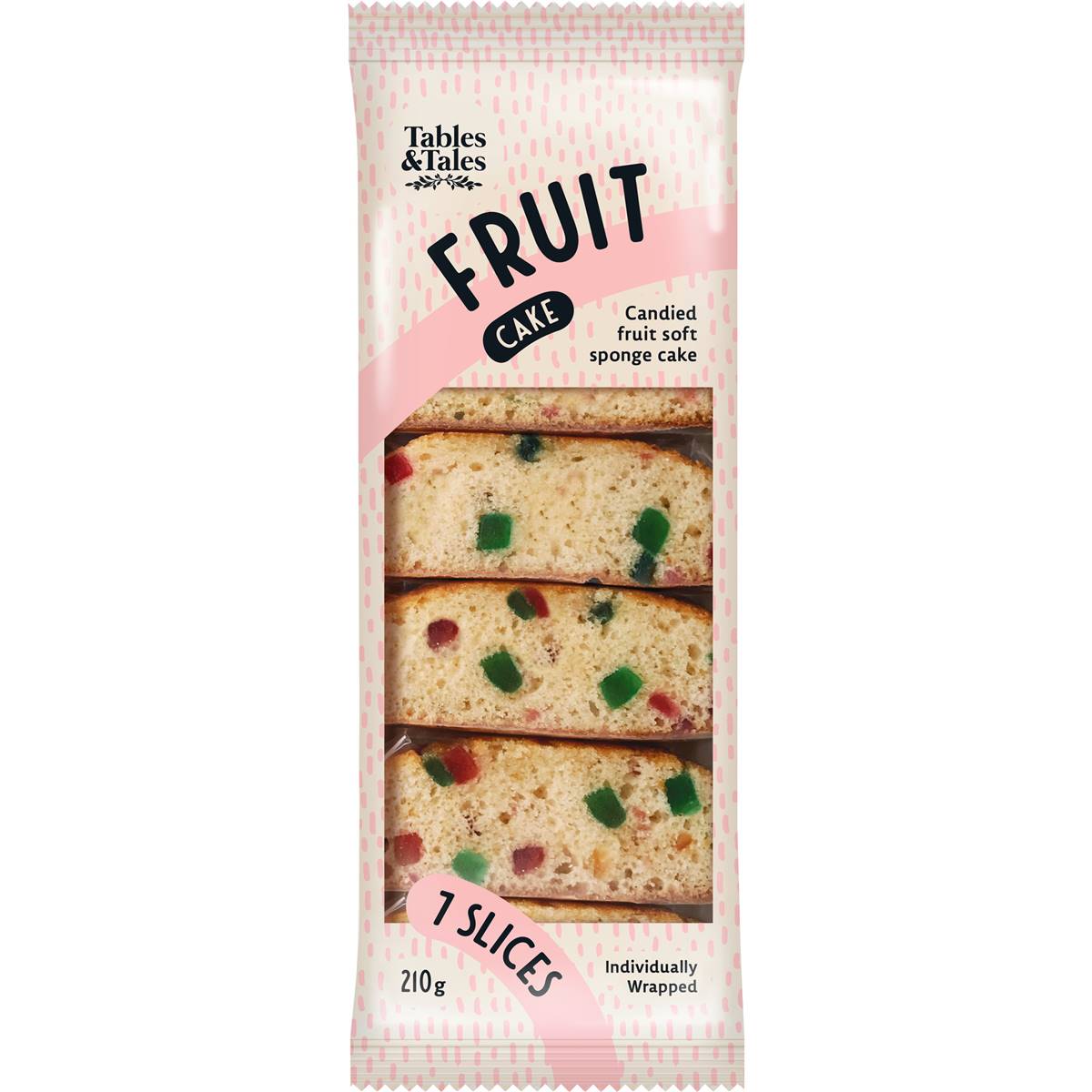 Tables & Tales Candied Fruit Soft Sponge Cake 7 Pack Woolworths
