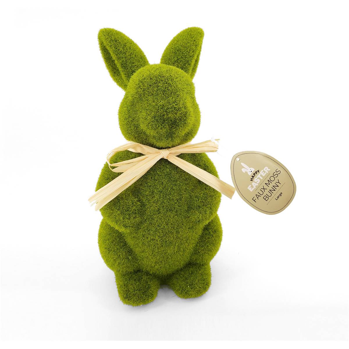 Easter Faux Moss Bunny Large Each Woolworths