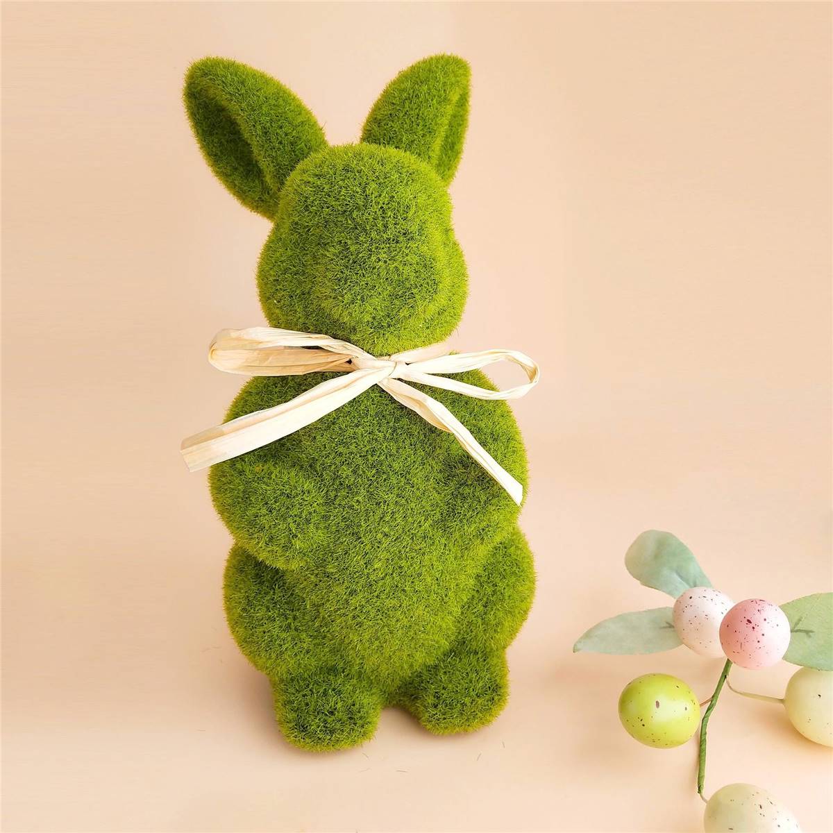 Easter Faux Moss Bunny Large Each Woolworths