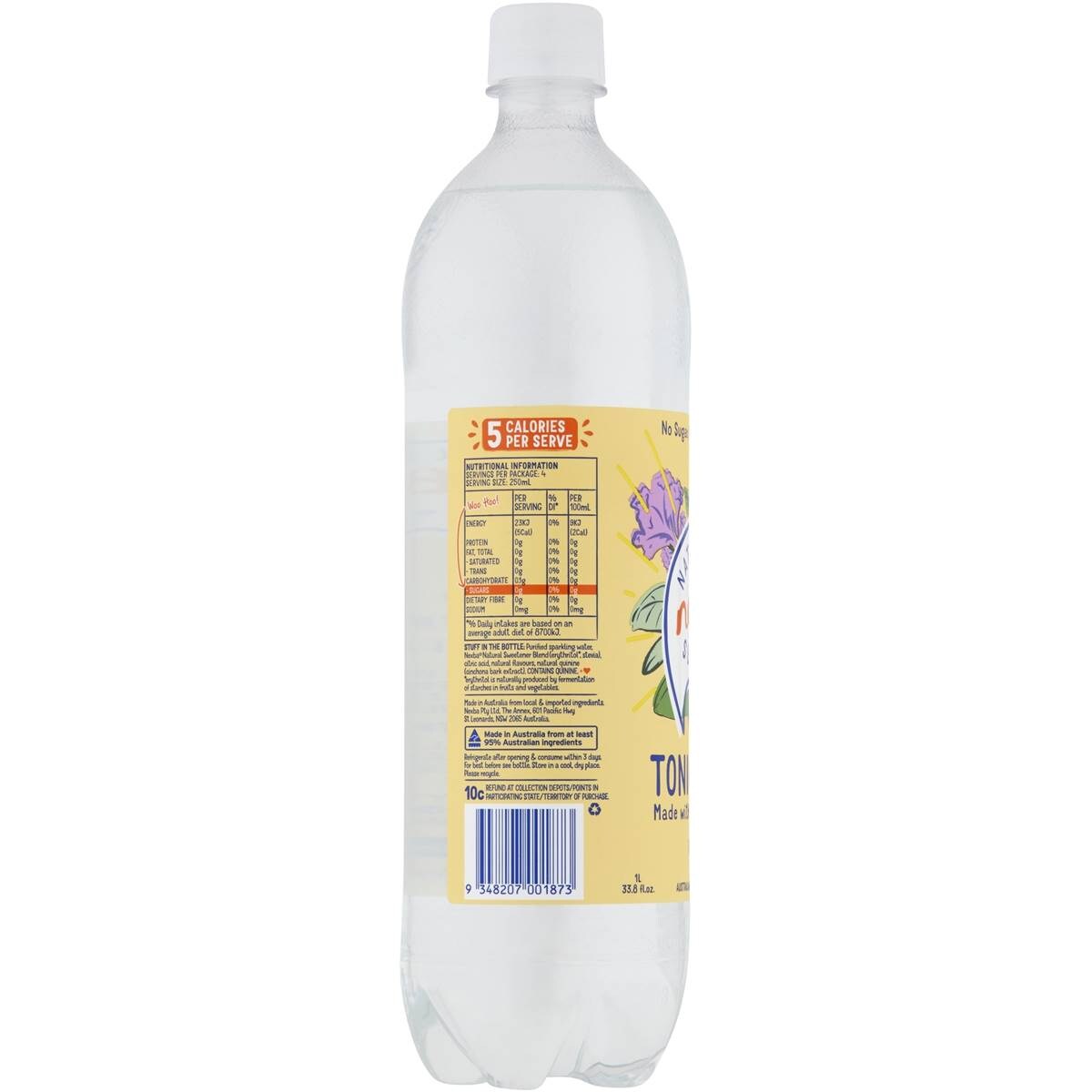 Nexba Classic Sugarfree Tonic Water 1l Woolworths