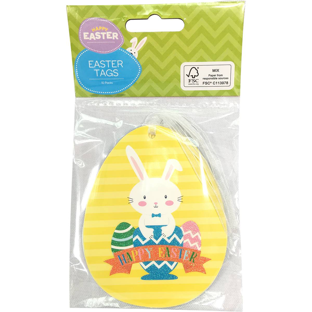 Easter Tags Bright 10 Pack | Woolworths