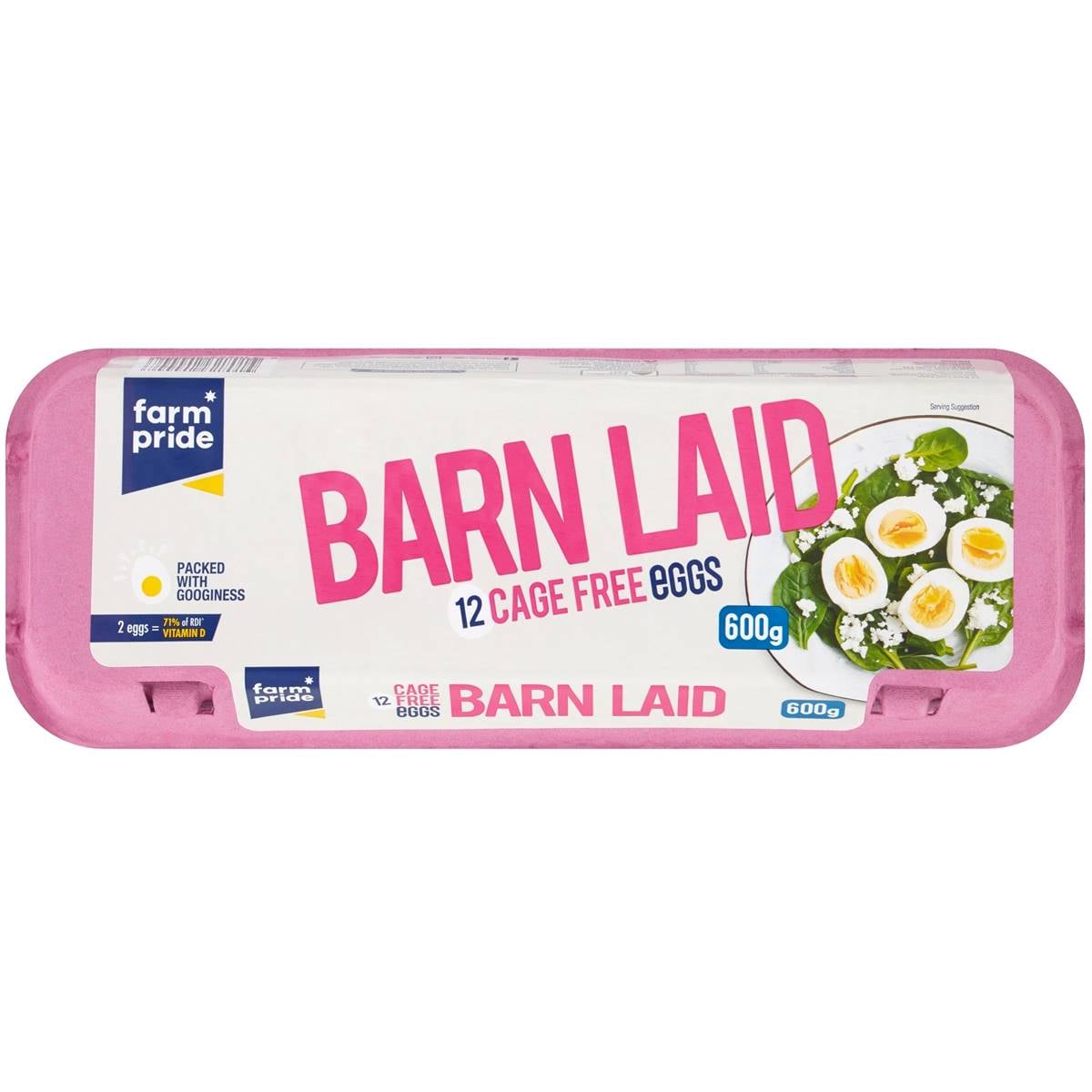 Farm Pride 12 Barn Laid Eggs 600g Woolworths