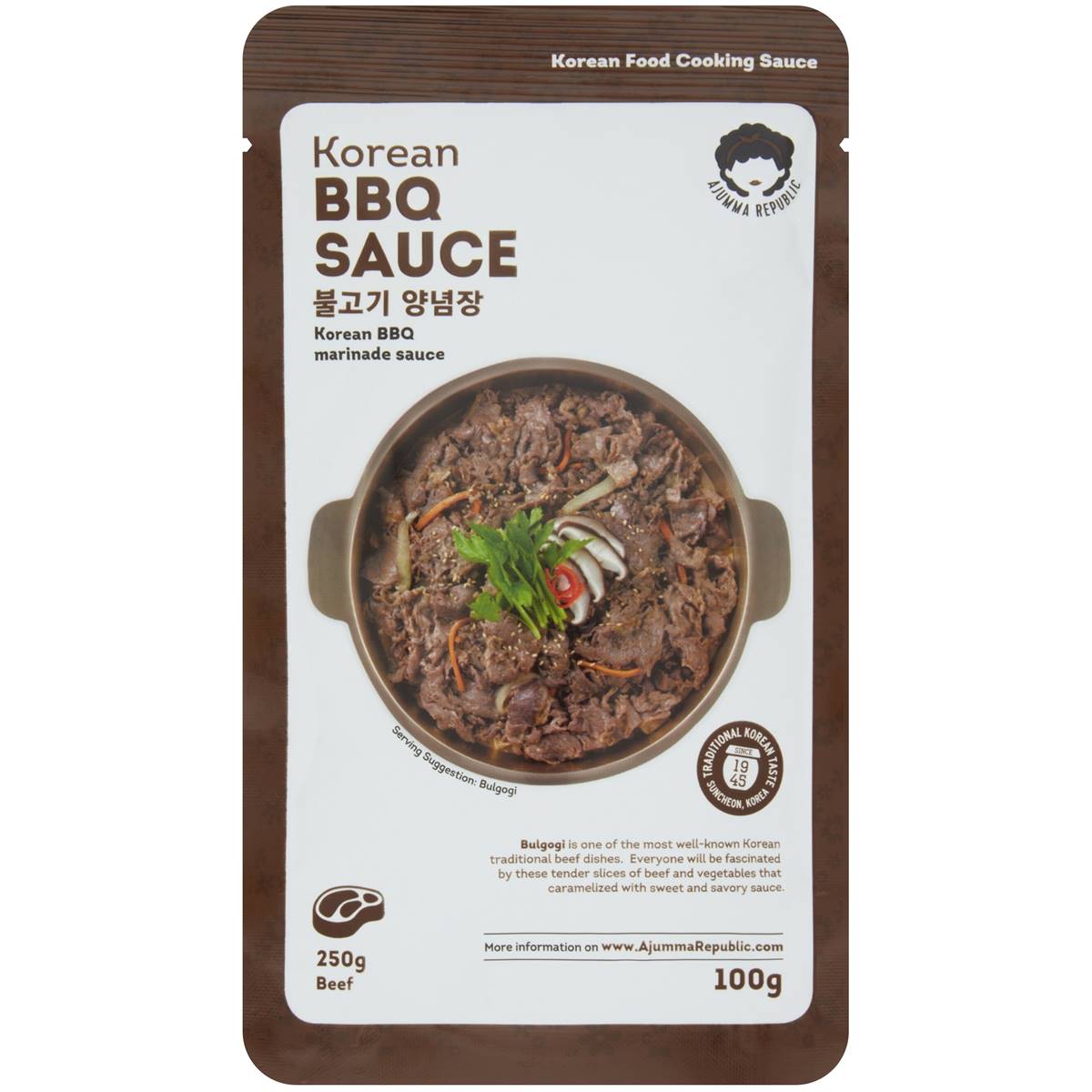 Ajumma Republic Korean Bbq Sauce 100g Woolworths