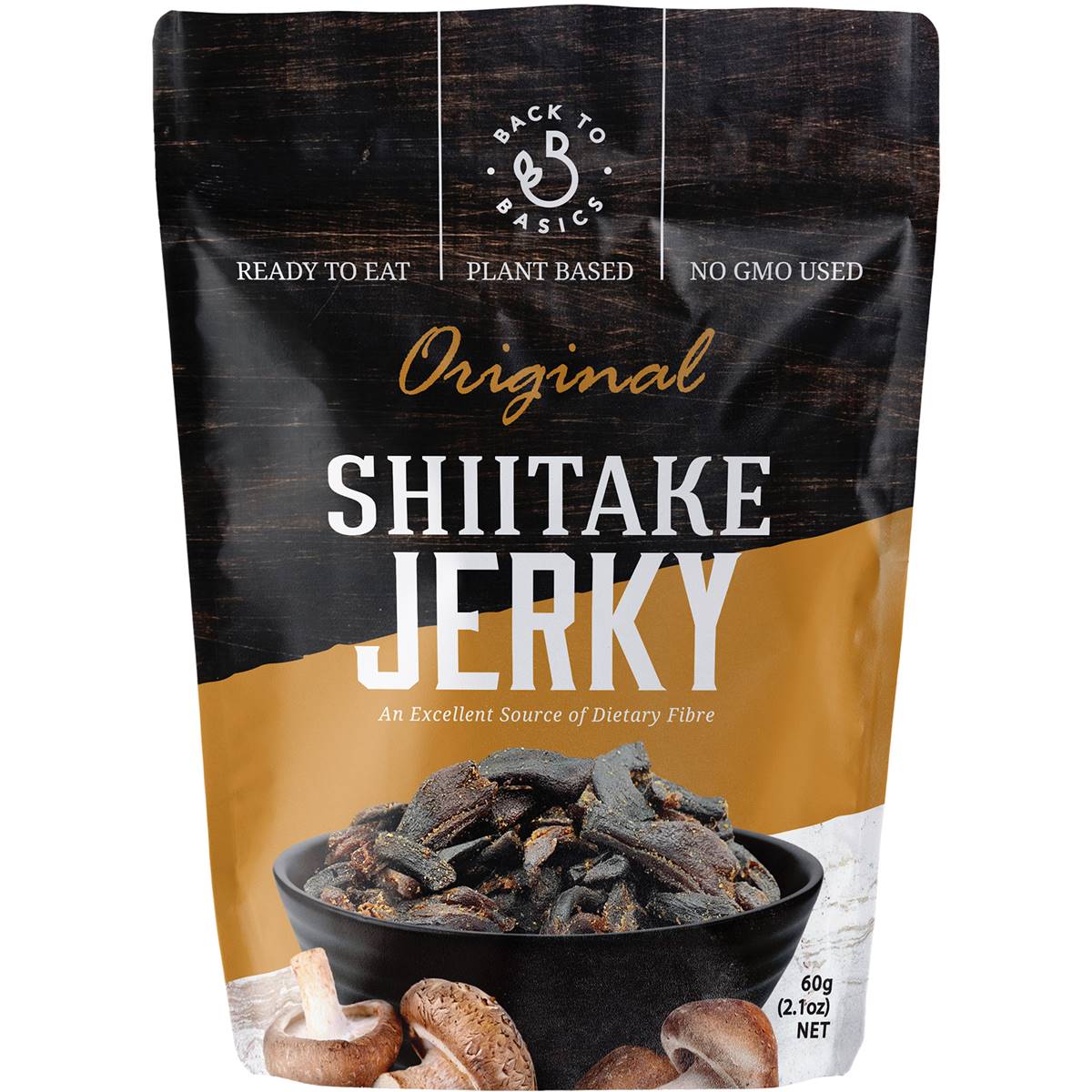 Back To Basics Shiitake Jerky 60g Woolworths