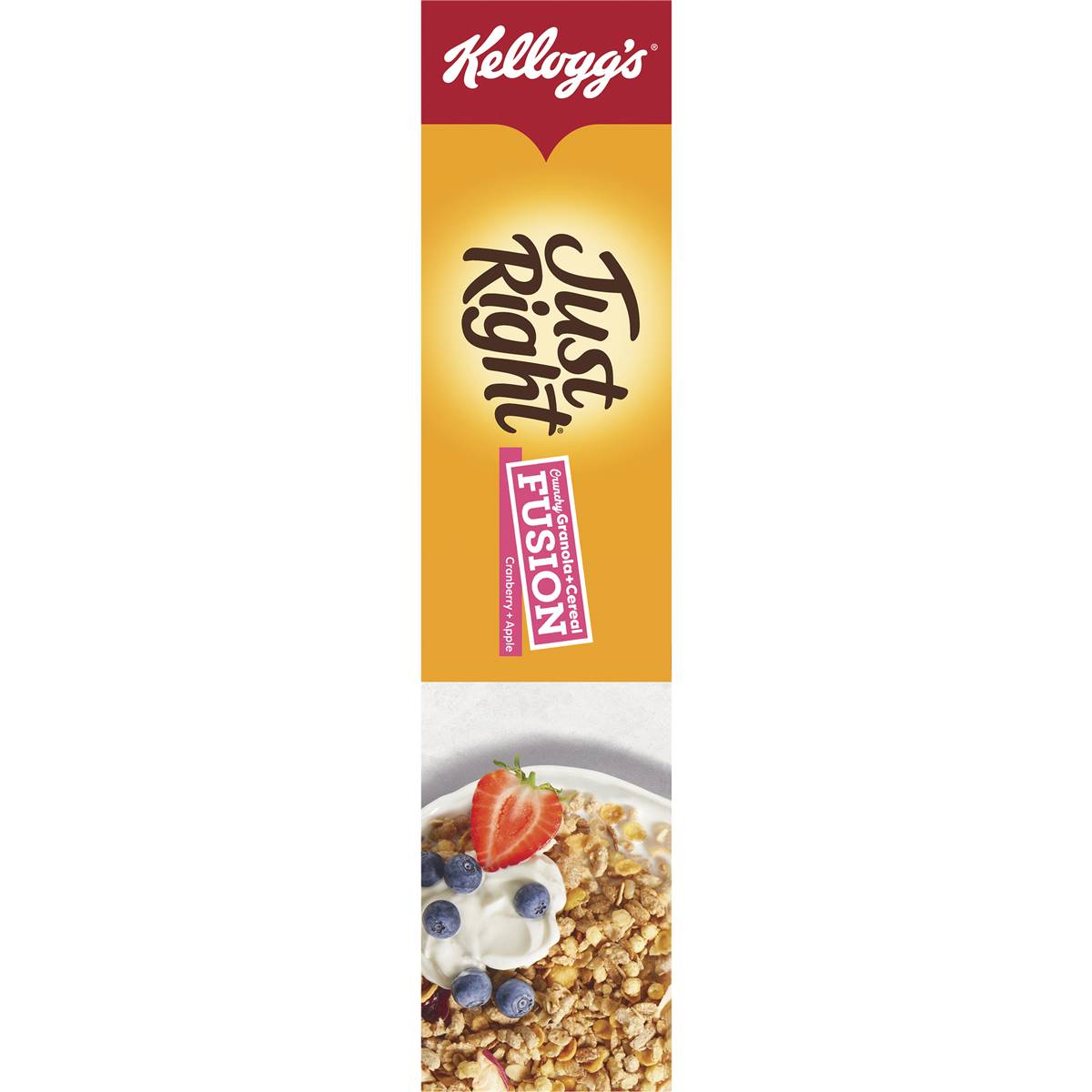 Kellogg's Just Right Fusion Cranberry & Apple Breakfast Cereal 400g